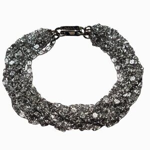 Vintage Celebrity Silver Tone Multi Chain Bracelet